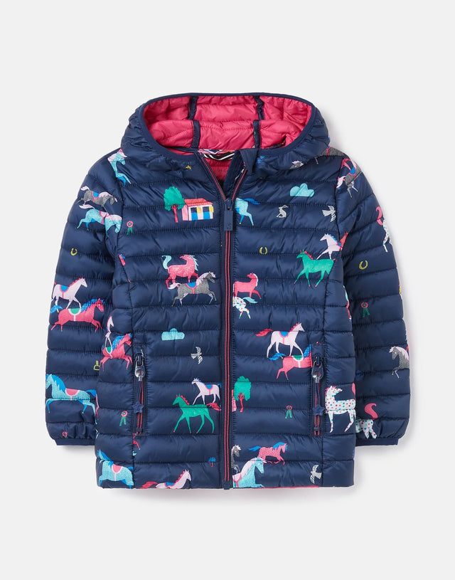 Kinnaird Showerproof Recycled Packable Jacket | Joules - Jenni Kidz