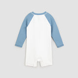 Color Block Raglan Long-Sleeve Swim Romper | Miles The Label - Jenni Kidz