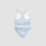 Light Blue Gingham Tankini | Petit Lem - Jenni Kidz