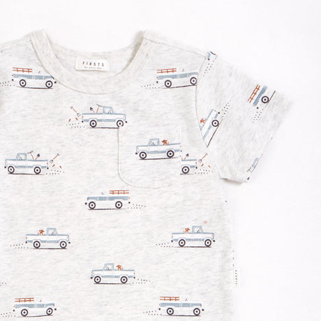 Pick Up Trucks Print Shorts Set | Petit Lem - Jenni Kidz