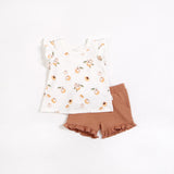 Peaches Print on Tunic Shorts Set | Petit Lem - Jenni Kidz