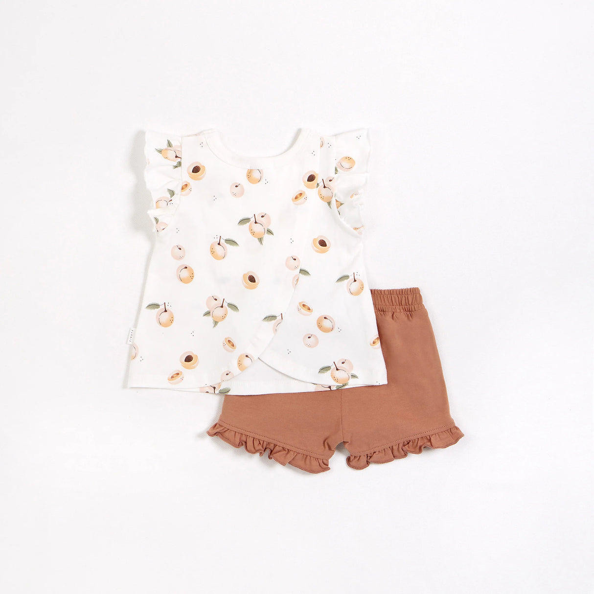 Peaches Print on Tunic Shorts Set | Petit Lem - Jenni Kidz