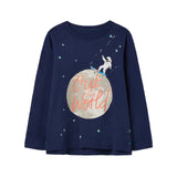 Girls Long Sleeve screen prints T-Shirt | Joules - Jenni Kidz