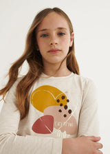 Long Sleeve Graphic T-Shirt Garbanzo | Mayoral - Jenni Kidz