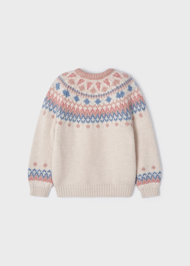 Girls Knitted Jacquard Sweater | Mayoral - Jenni Kidz