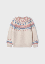 Girls Knitted Jacquard Sweater | Mayoral - Jenni Kidz