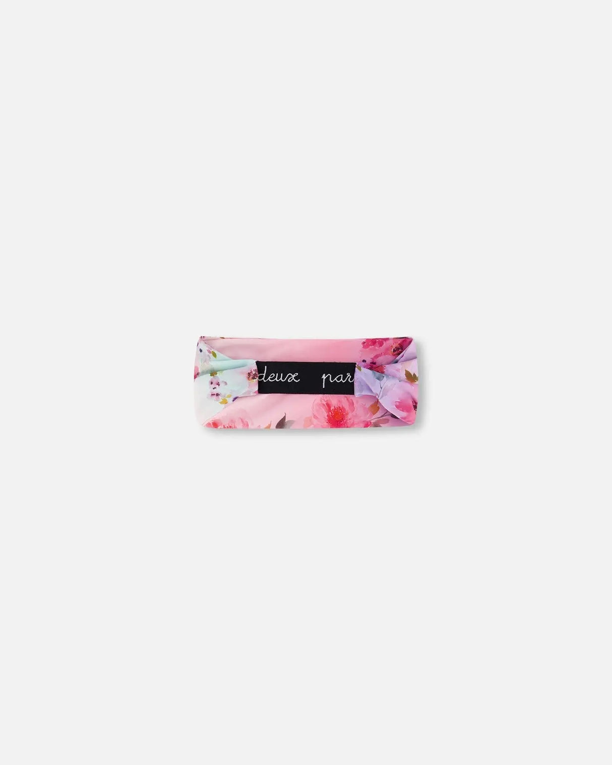 Athletic Headband Gradient Pink Printed Big Flowers | Deux par Deux | Jenni Kidz