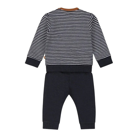 Baby Boys Dark Blue Long Sleeve Shirt And Sweatpant Set | Dirkje | Dirkje | Jenni Kidz