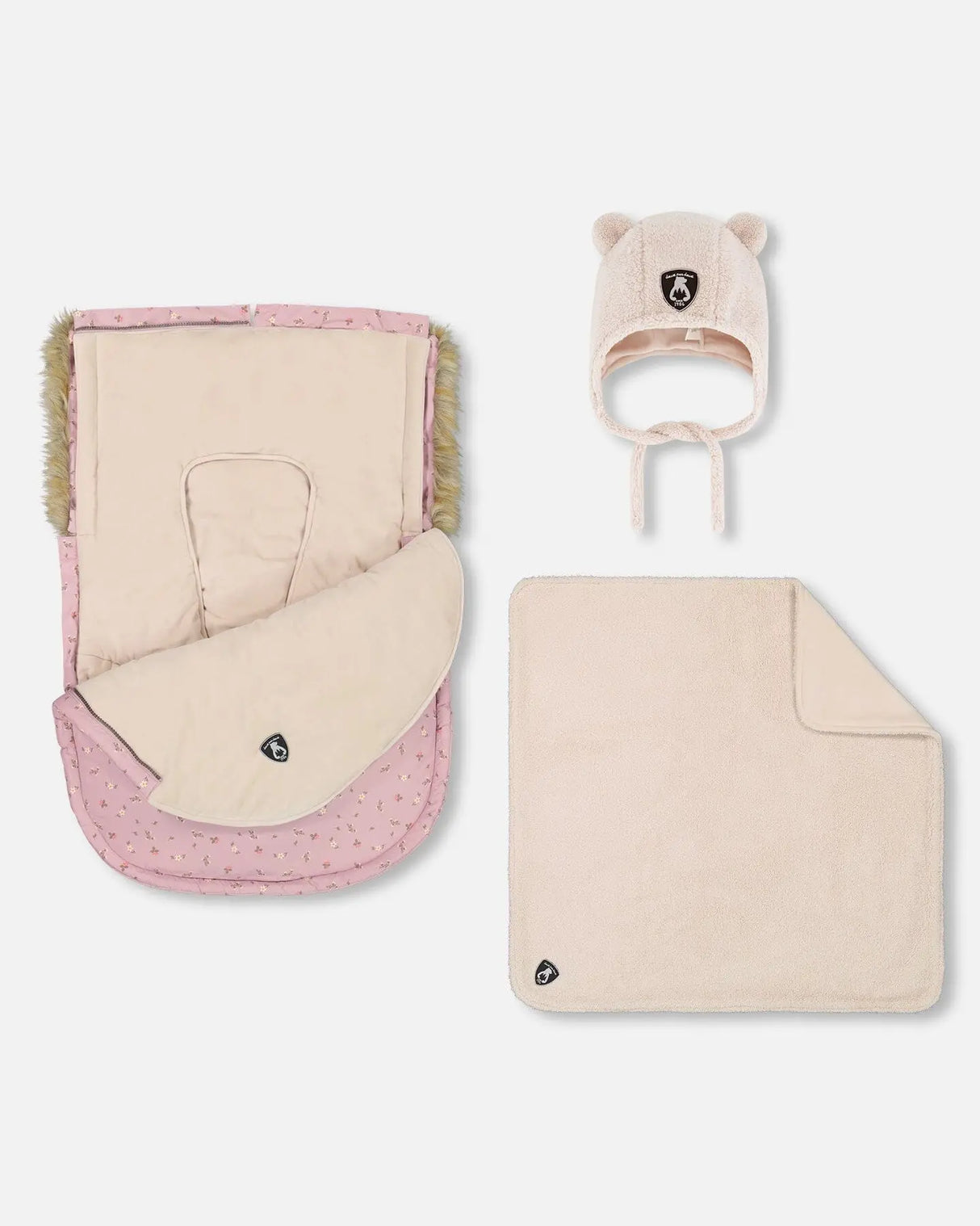 Baby Bunting Bag Pink Designed For Car Seat | Deux par Deux | Jenni Kidz