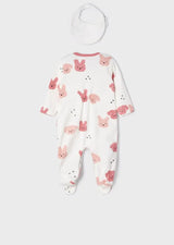 Baby Girls 2-pieces Romper And Bib Set  | Mayoral | Mayoral | Jenni Kidz