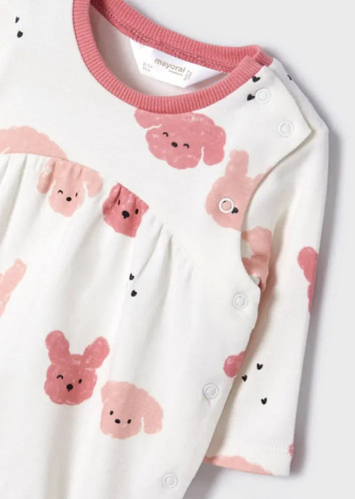 Baby Girls 2-pieces Romper And Bib Set  | Mayoral | Mayoral | Jenni Kidz