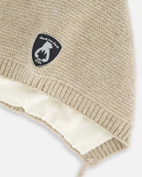 Baby Pointed Knit Hat In Beige | Deux par Deux | Jenni Kidz