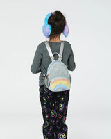 Back Pack With Rainbow Pocket Silver | Deux par Deux | Jenni Kidz