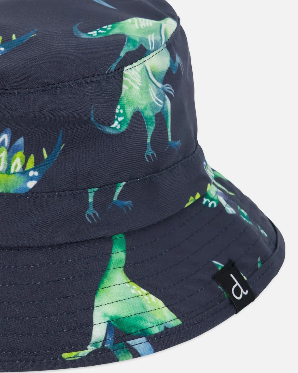 Beach Hat Grey Printed Dinosaurs | Deux par Deux | Jenni Kidz