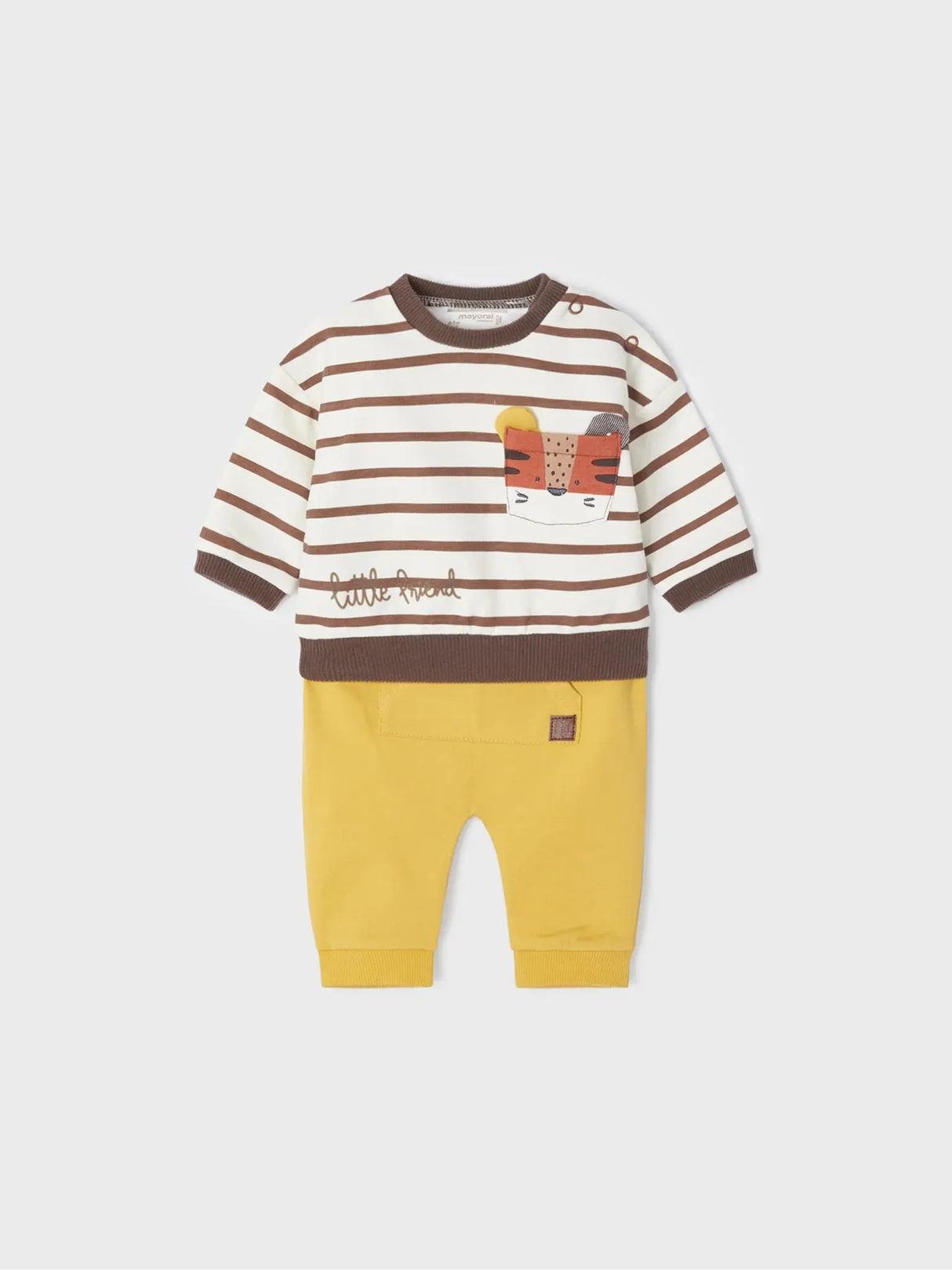Beige Animal Graphic Dual Outfit Set Baby Boys | Mayoral | Mayoral | Jenni Kidz