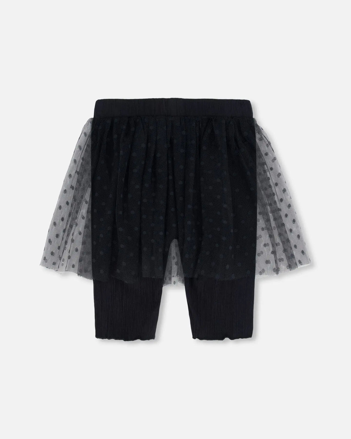 Biker Short With Mesh Skirt Black | Deux par Deux | Jenni Kidz