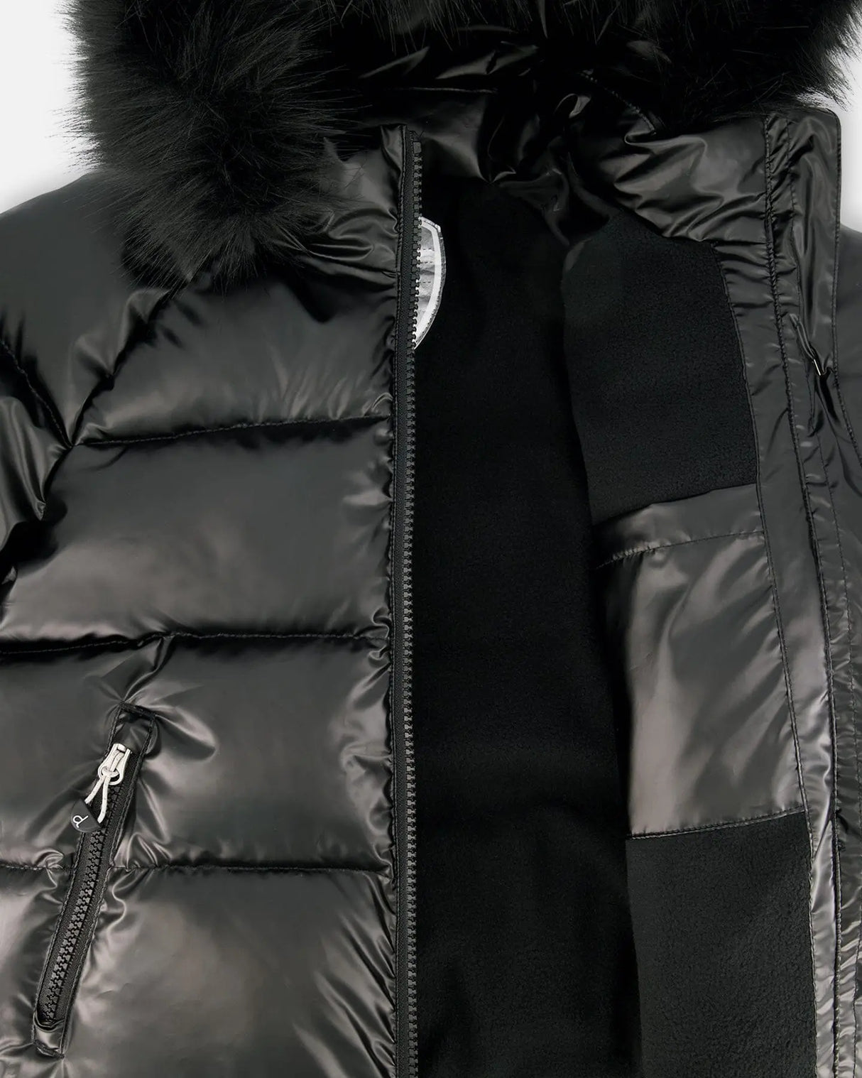 Black Quilted Bomber-Style Winter Coat | Deux par Deux | Jenni Kidz