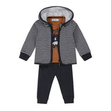 Boys Baby Brown Long Sleeve Jogger Cardigan Set | Dirkje | Dirkje | Jenni Kidz