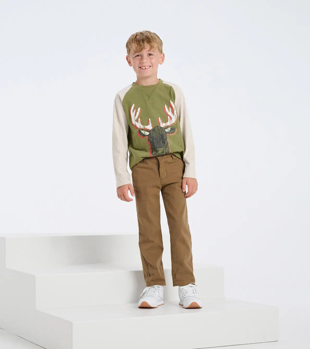 Boys Grand Elk Long Sleeve T-Shirt | Hatley | Hatley | Jenni Kidz