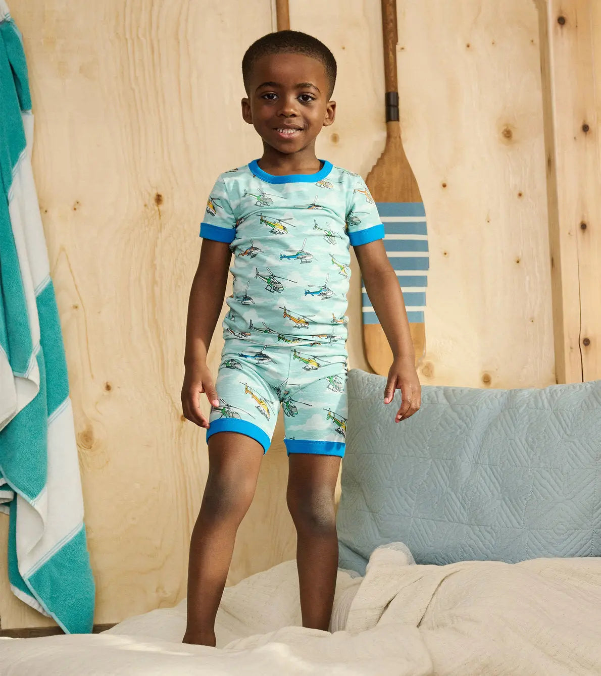 Boys Helicopters Short Pajama Set | Hatley | Hatley | Jenni Kidz