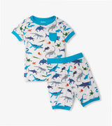 Boys Prehistoric Marine Bamboo Short Pajama Set | Hatley | Hatley | Jenni Kidz