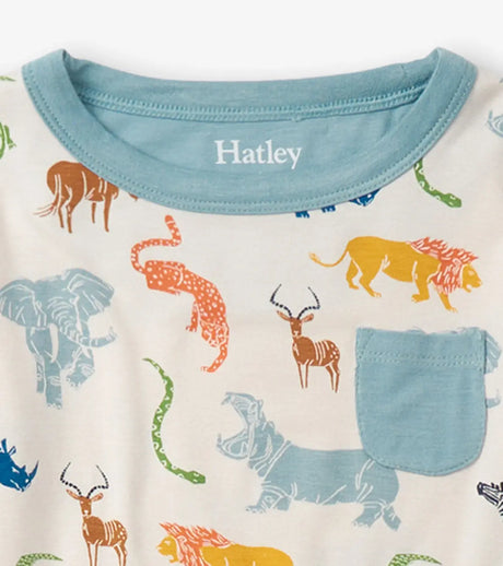 Boys Scratchy Safari Bamboo Pajama Set | Hatley | Hatley | Jenni Kidz