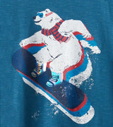 Boys Snowboarding Polar Bear Long Sleeve T-Shirt | Hatley | Hatley | Jenni Kidz