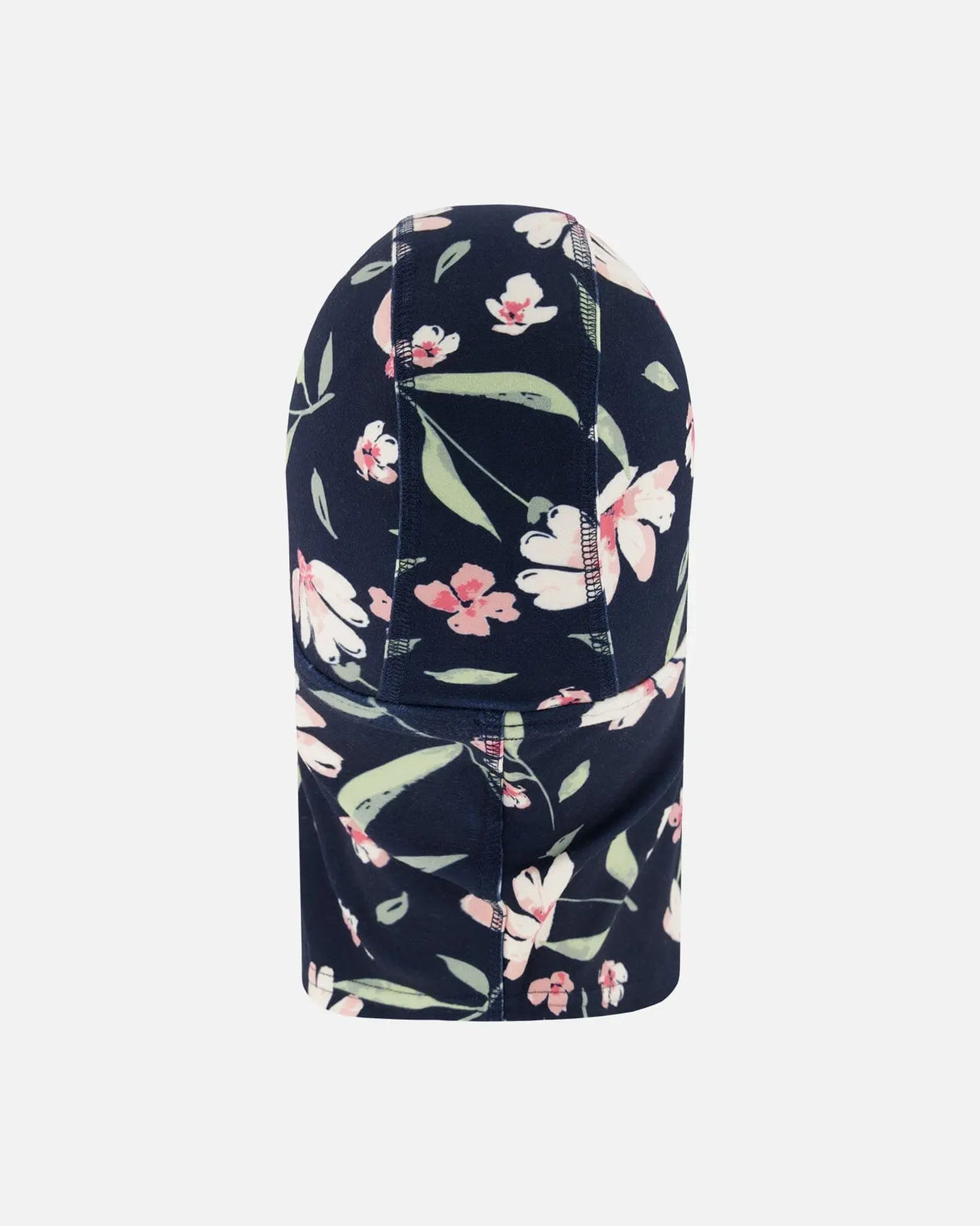 Brushed Jersey Balaclava Navy Flower Print | Deux par Deux | Jenni Kidz