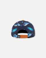 Cap Navy Printed Shark | Deux par Deux | Jenni Kidz