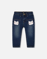 Cat Jeans Dark Denim | Deux par Deux | Jenni Kidz