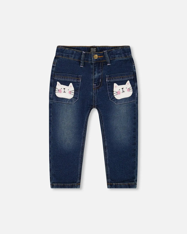 Cat Jeans Dark Denim | Deux par Deux | Jenni Kidz