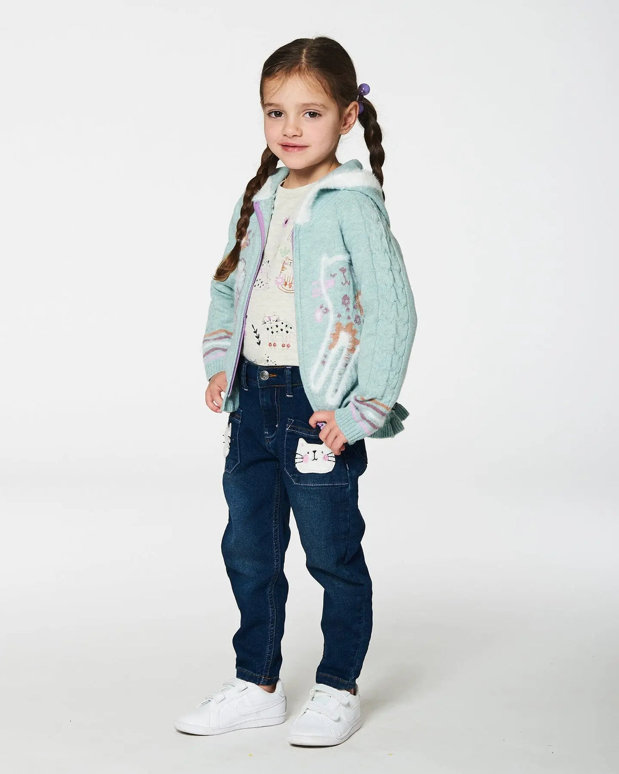 Cat Jeans Dark Denim | Deux par Deux | Jenni Kidz