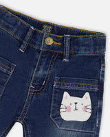 Cat Jeans Dark Denim | Deux par Deux | Jenni Kidz