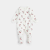 Cherry Print on Footed Sleeper | Petit Lem | Petit Lem | Jenni Kidz