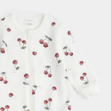 Cherry Print on Footed Sleeper | Petit Lem | Petit Lem | Jenni Kidz