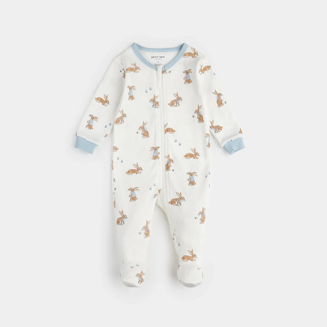 Chocolate Bunnies Print Sleeper | Petit Lem | Petit Lem | Jenni Kidz