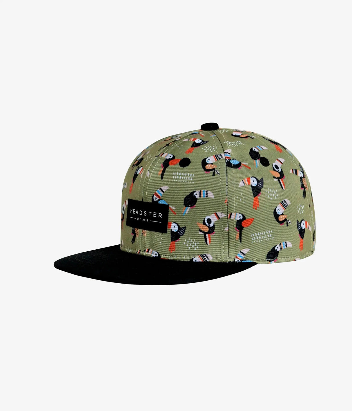 Crazy Toucan Snapback Iguana Hat - Olive | Headster | Headster | Jenni Kidz