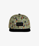 Crazy Toucan Snapback Iguana Hat - Olive | Headster | Headster | Jenni Kidz