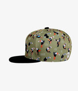 Crazy Toucan Snapback Iguana Hat - Olive | Headster | Headster | Jenni Kidz