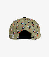 Crazy Toucan Snapback Iguana Hat - Olive | Headster | Headster | Jenni Kidz