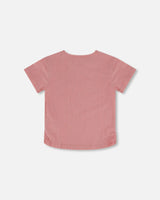 Crinkle Jersey Top Silver Pink | Deux par Deux | Jenni Kidz