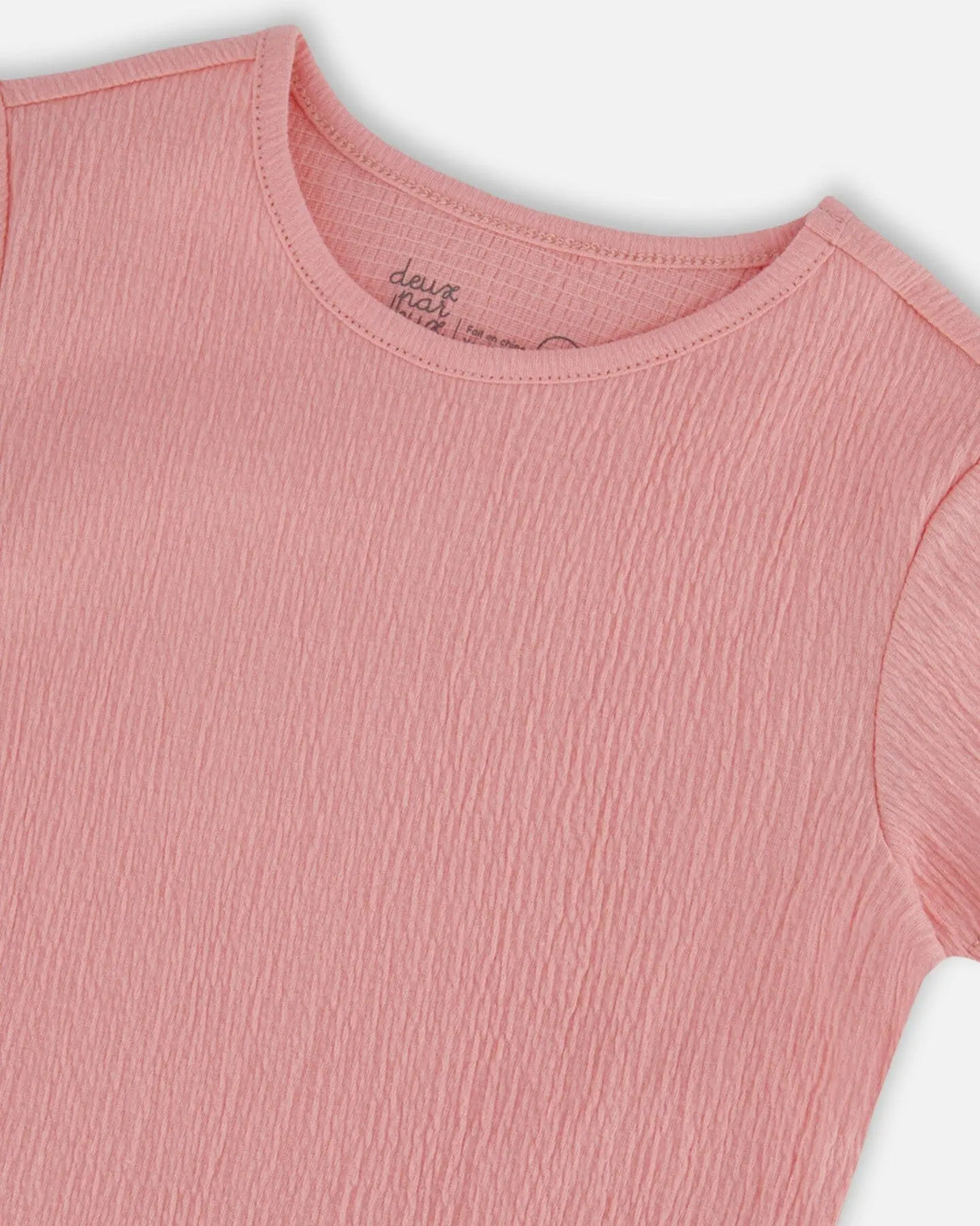 Crinkle Jersey Top Silver Pink | Deux par Deux | Jenni Kidz