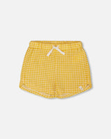 Crinkle Short Pale Yellow And White | Deux par Deux | Jenni Kidz