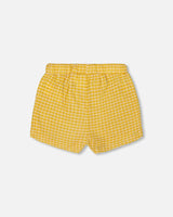 Crinkle Short Pale Yellow And White | Deux par Deux | Jenni Kidz