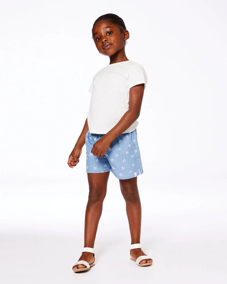 Crinkle Short Sleeve Top White | Deux par Deux | Jenni Kidz