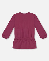 Elastic Waist Tunic Burgundy | Deux par Deux | Jenni Kidz