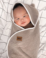 Deux par Deux Baby Cocoon Brown Blanket For Car Seat and Stroller