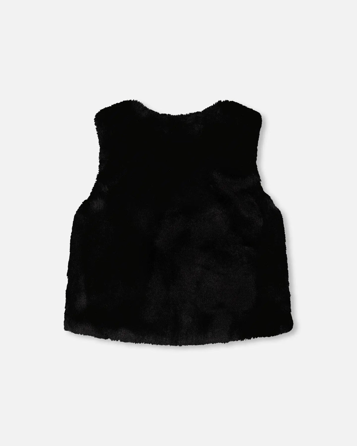 Faux Fur Vest Black | Deux par Deux | Jenni Kidz