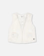 Faux Fur Vest Off White | Deux par Deux | Jenni Kidz