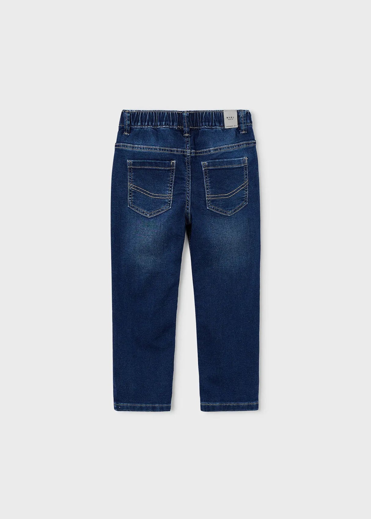 Flat lay back view of Mayoral boy jogger jeans